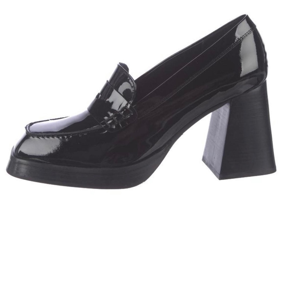 ALOHAS Black Platform Loafers